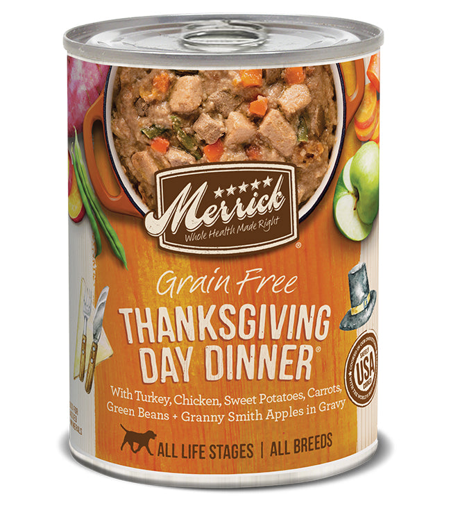 Merrick Thanksgiving Day Dinner 12.7oz. (Case of 12) Merrick Dog Food Wet