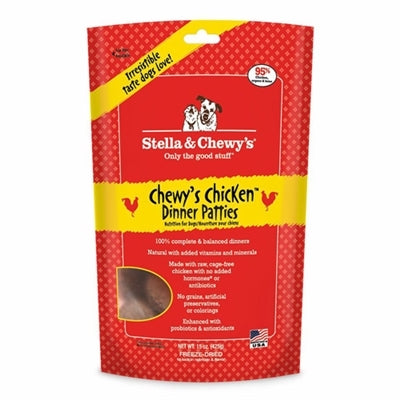 Stella And Chewys Freeze Dried Dog Food Chicken Dinner Patties 14 oz. Stella & Chewys Dog Food Freeze Dried