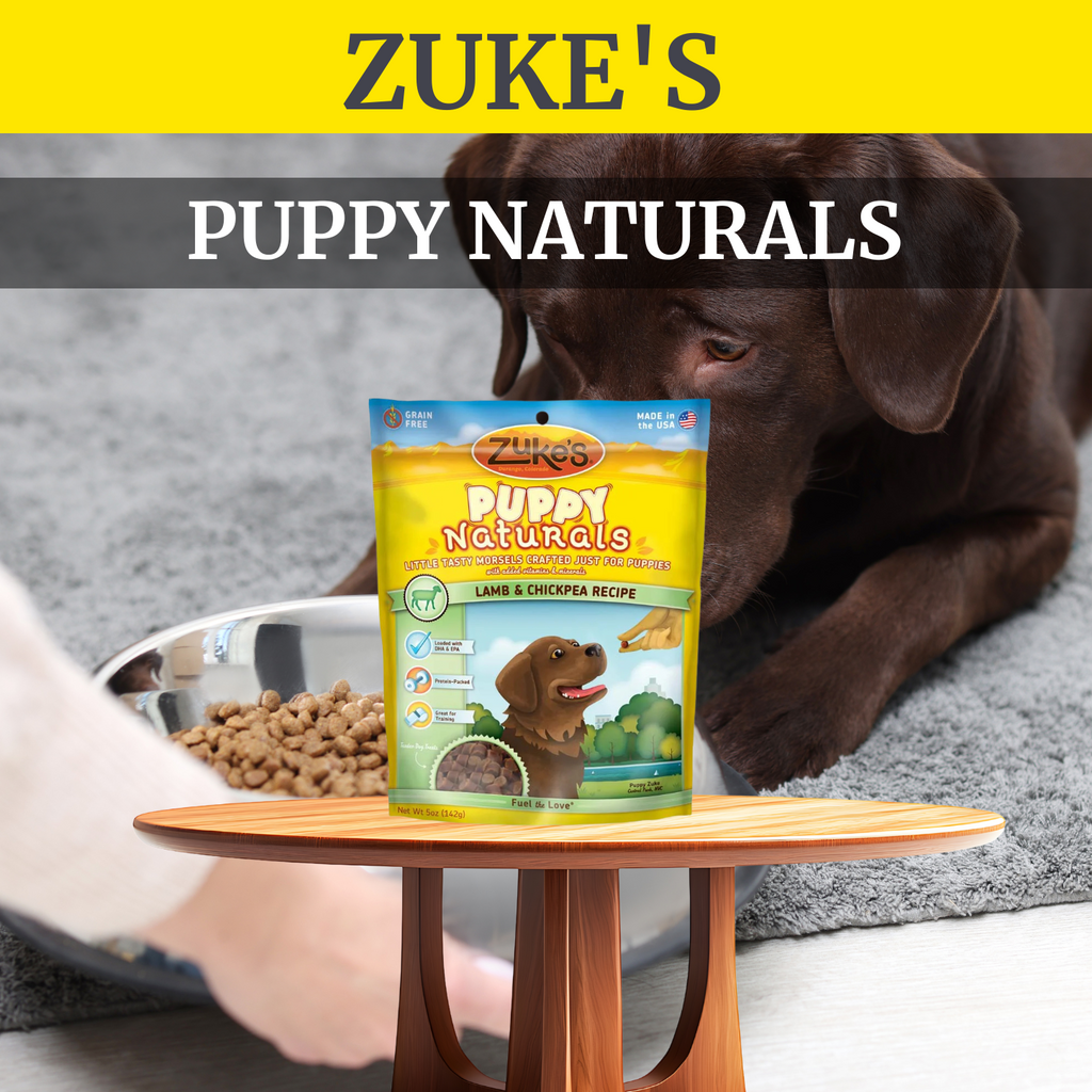 Zuke's Puppy Naturals | Training Dog Treats | Lamb & Chickpea Recipe | Grain Free | 5 oz Pack Zukes Dog Treats Soft & Chewy