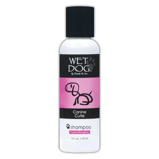 Wet Dog Canine Cutie shampoo bottle on a white background