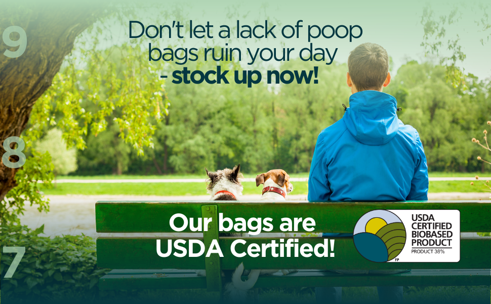 The Original PoopBags Dog Poop Bags, 120 Count, Unscented, Plant Based, Leakproof, Durable, Easy to Use The Original Poop Bags Dog Cleaning and Potty Poop Bags