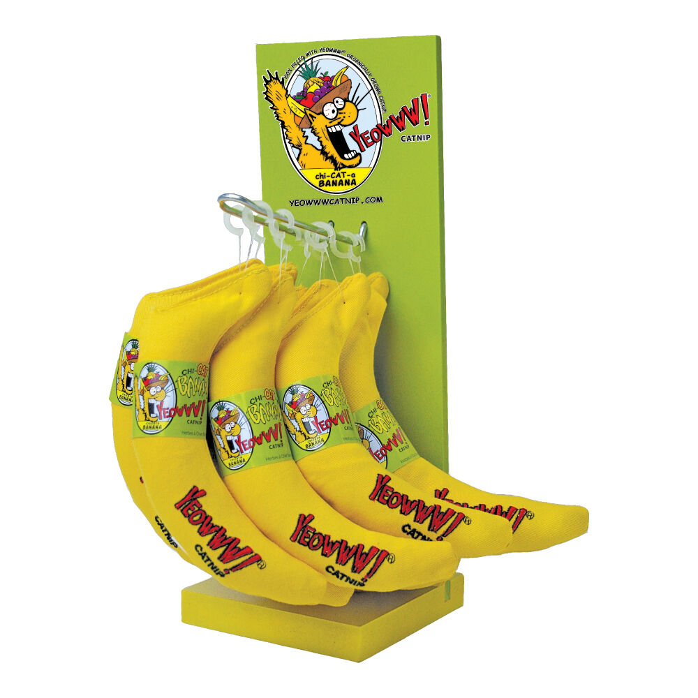Yeowww Banana Catnip Cat Toy Yellow, 7 in Yeowww! Catnip Cat Toys Catnip