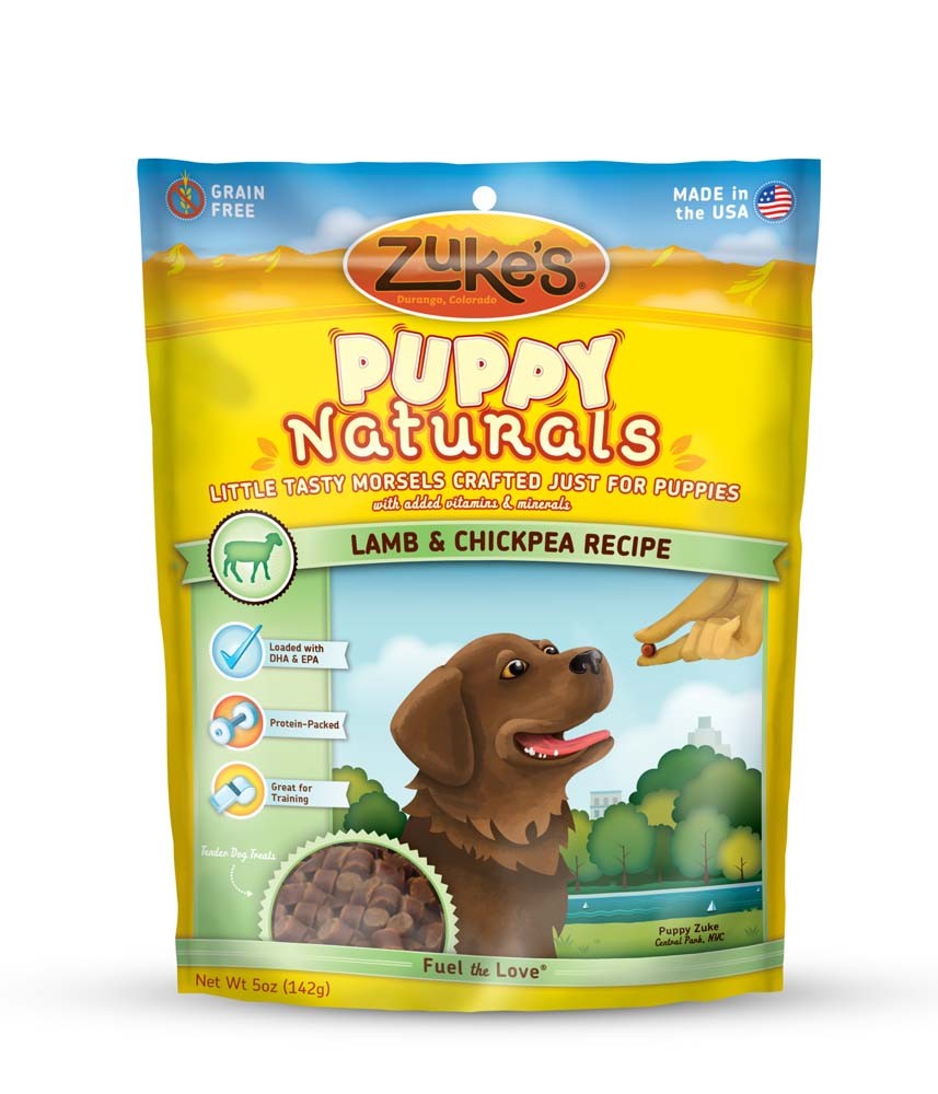 Zuke's Puppy Naturals | Training Dog Treats | Lamb & Chickpea Recipe | Grain Free | 5 oz Pack Zukes Dog Treats Soft & Chewy