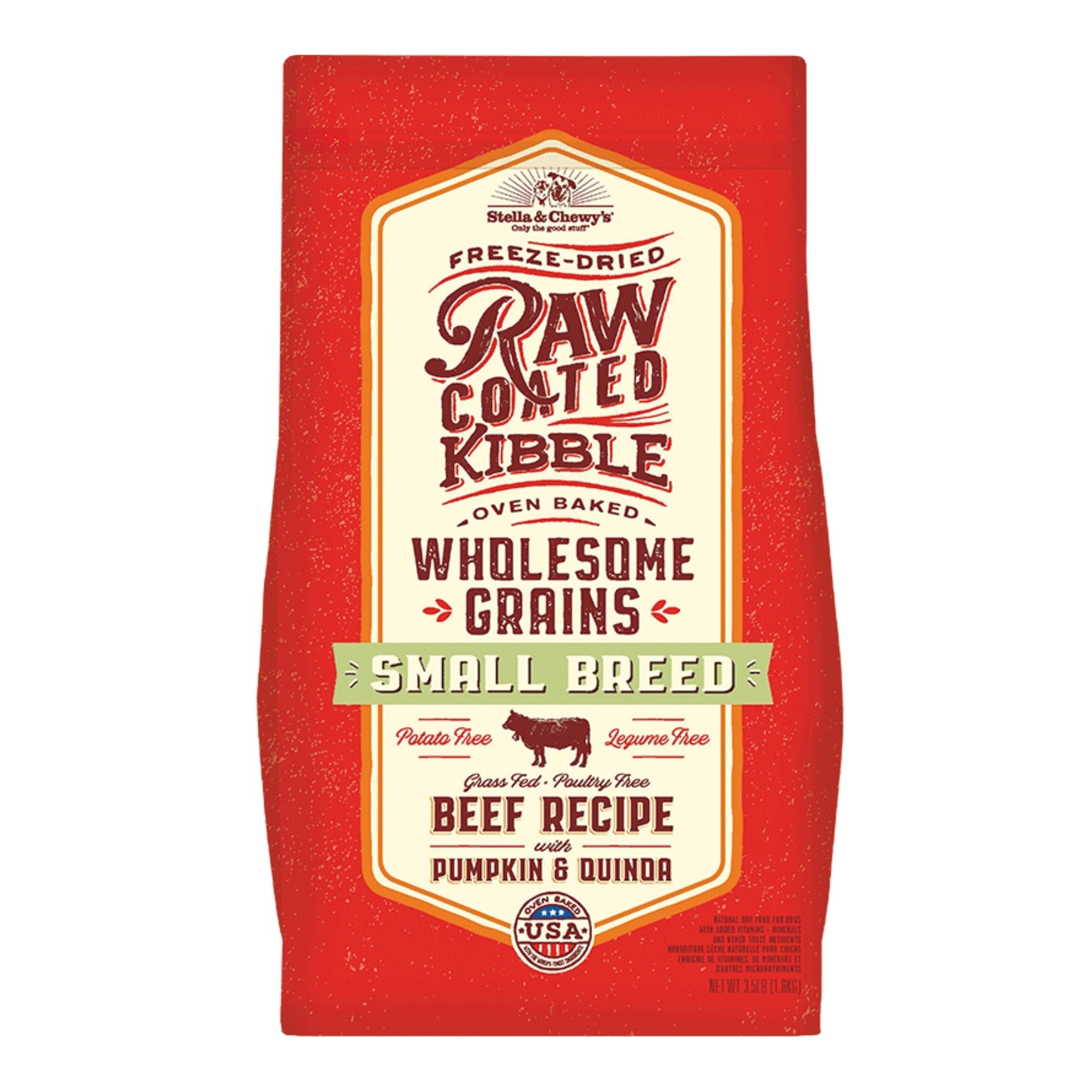 Stella & Chewy's Dog Raw Coated Small Breed Wholesome Beef 10Lb Stella & Chewys Dog Food Freeze Dried