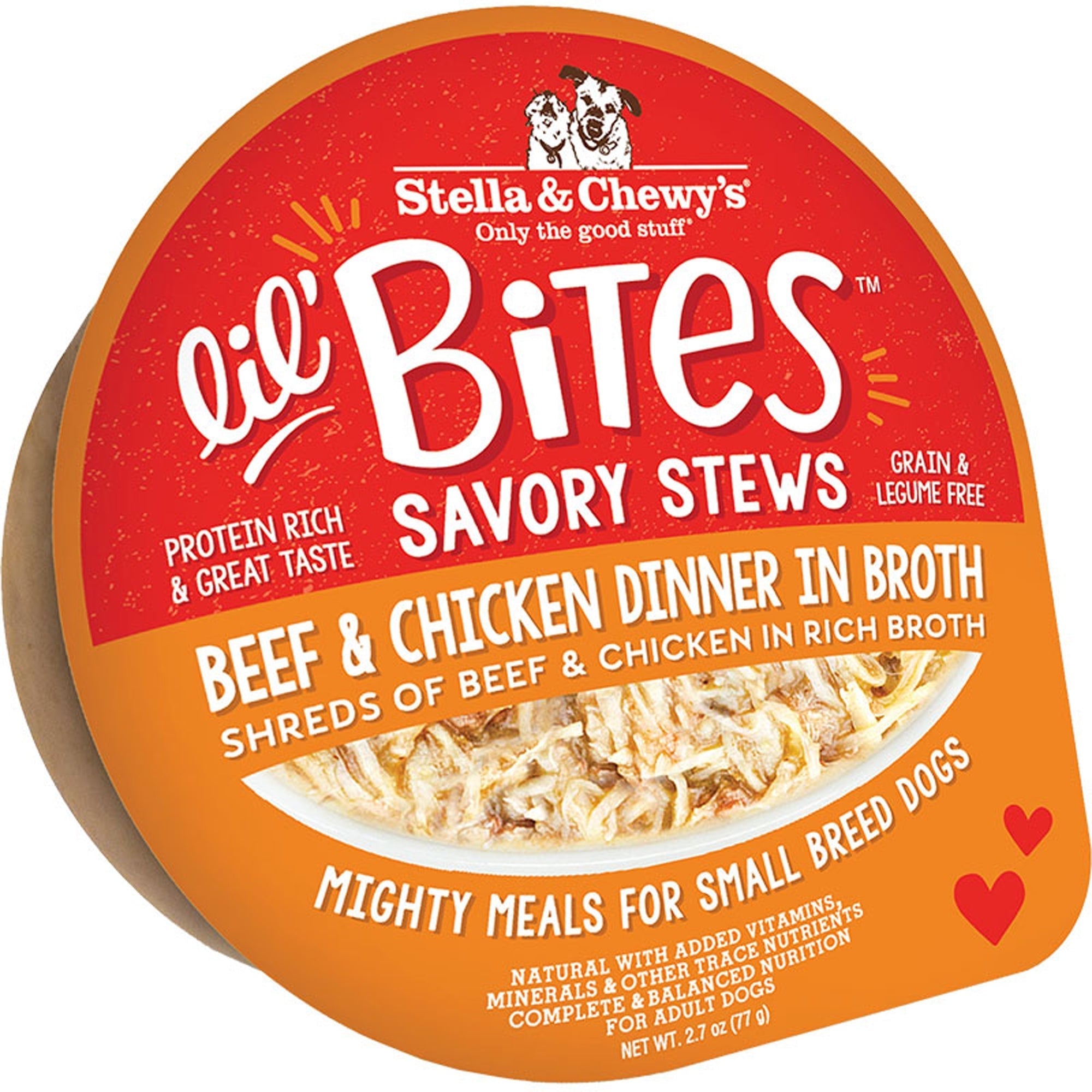 Stella and Chewys Dog Lil Bites Savory Stew Beef And Chicken 2.7oz. (Case of 12) Stella & Chewys Dog Food Wet