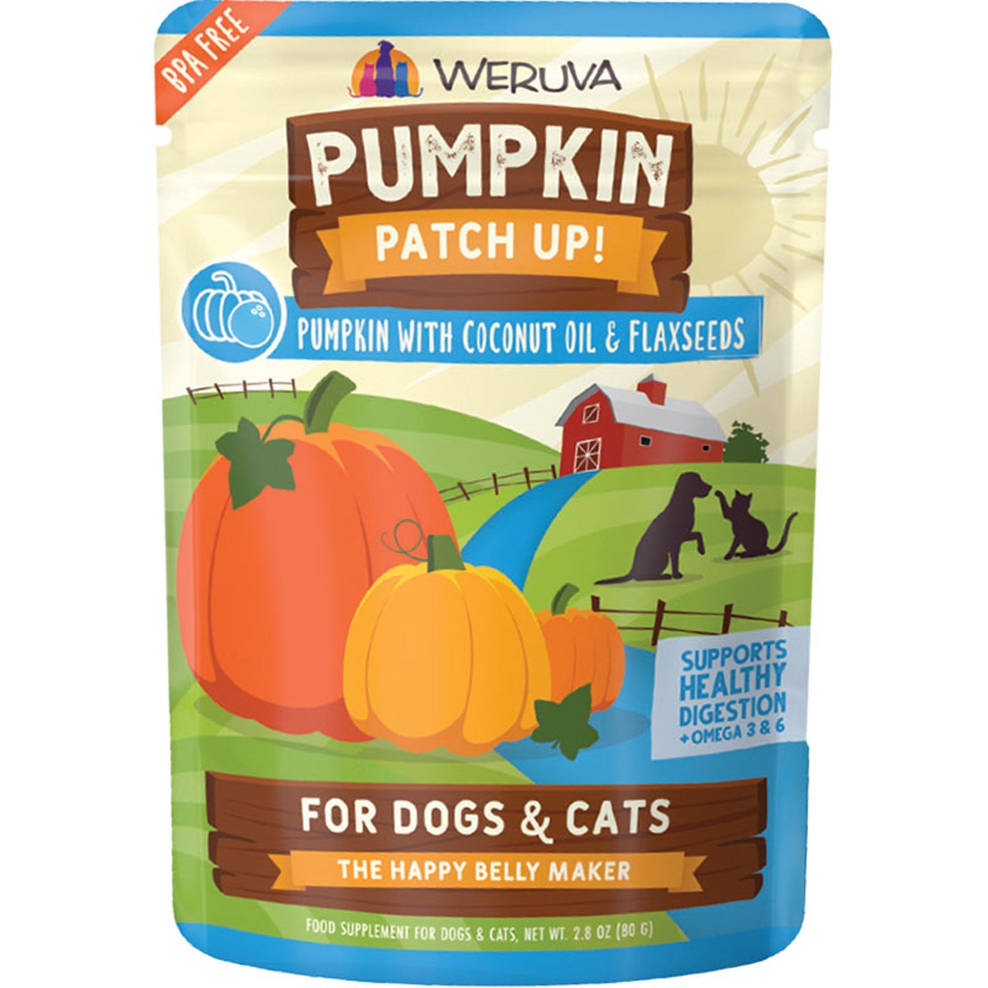 Weruva Dog Cat Pumpkin Coconut Oil 2.8oz. Pouch (Case of 12) Weruva Dog Food Wet