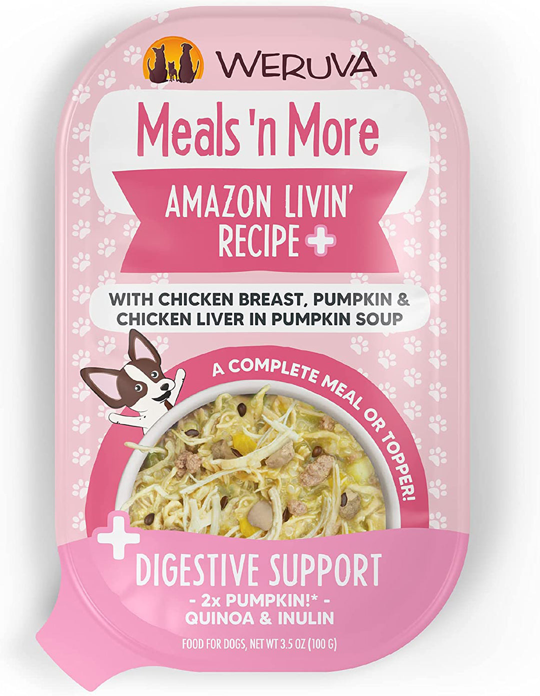 Weruva Dog Meals N More Amazon Livin Cup 3.5oz. (Case of 12) Weruva Dog Food Wet