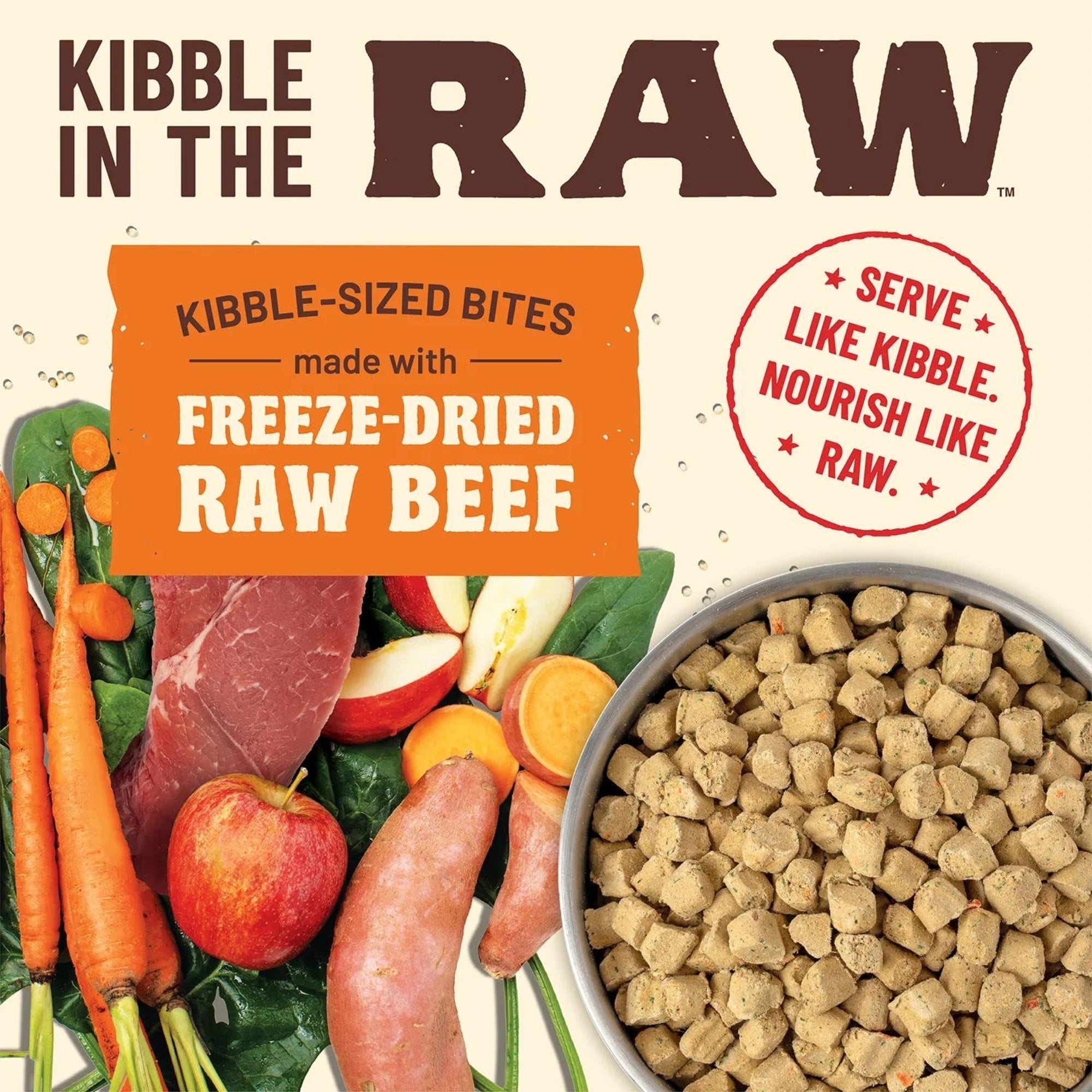 Primal Dog Freeze-Dried Kibble In The Raw Beef 9Lb Primal Pet Food Dog Food Freeze Dried