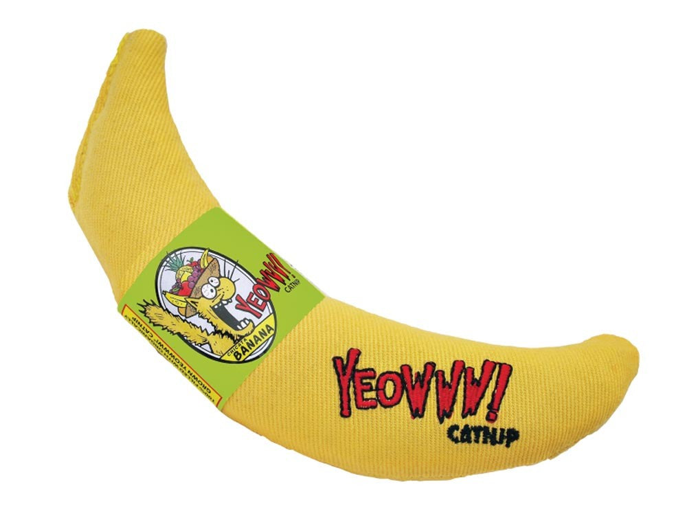 Yeowww Banana Catnip Cat Toy Yellow, 7 in Yeowww! Catnip Cat Toys Catnip