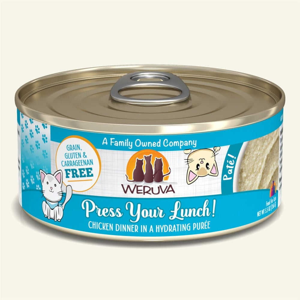 Weruva Cat Pate Press Your Lunch! Chicken Dinner 5.5oz. (Case of 8) Weruva Cat Food Wet