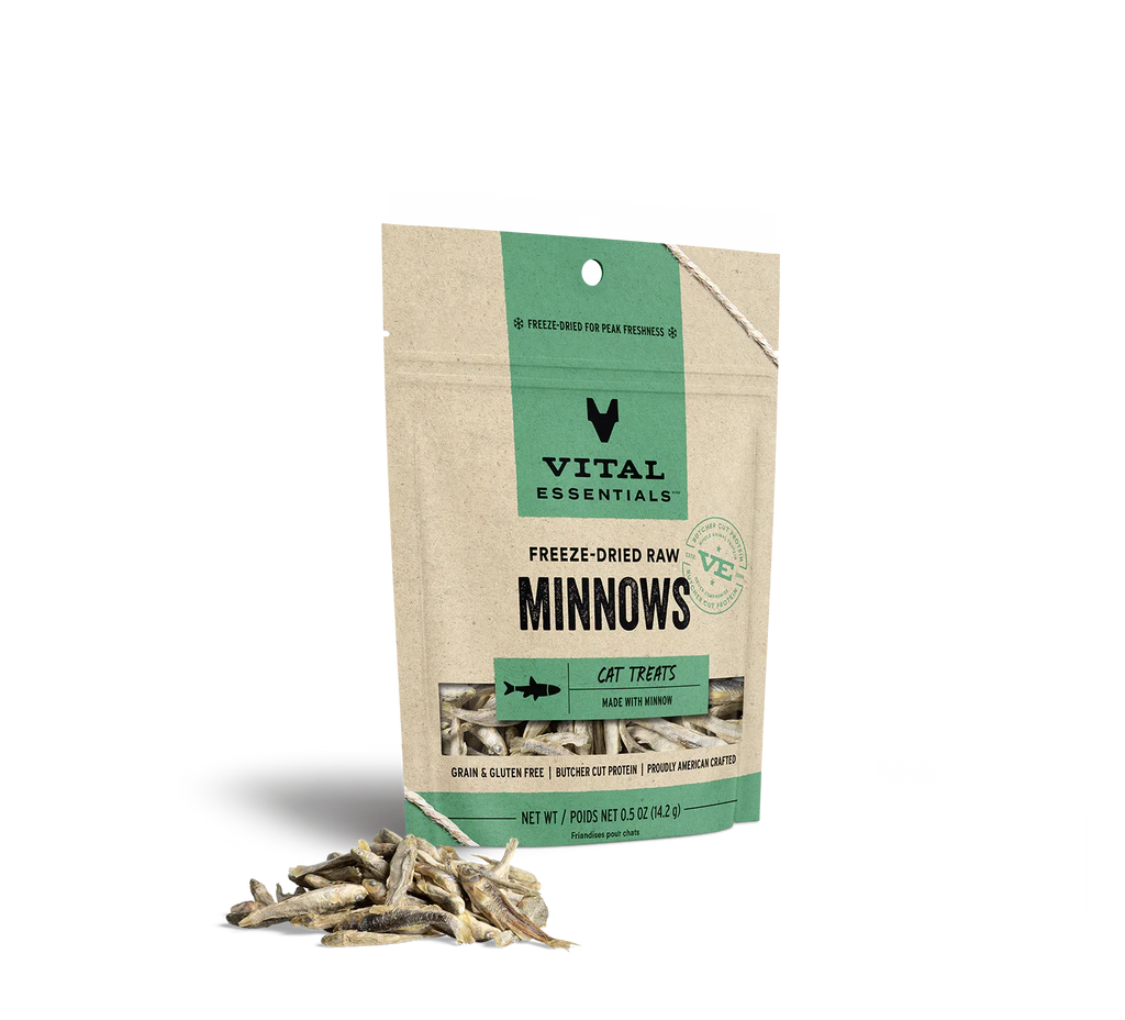 Vital Essentials Cat Freeze-Dried Treat Minnows 0.5oz. Vital Essentials Cat Treats Freeze Dried