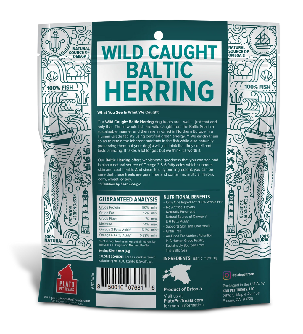 Plato Dog Baltic Herring 3 oz. Plato Pet Treats Dog Treats Jerky