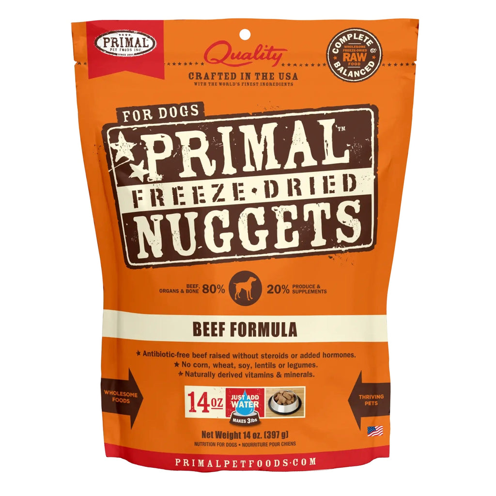 Primal Pet Foods Freeze Dried Dog Food 5.5oz.- Beef Primal Pet Food Dog Food Freeze Dried