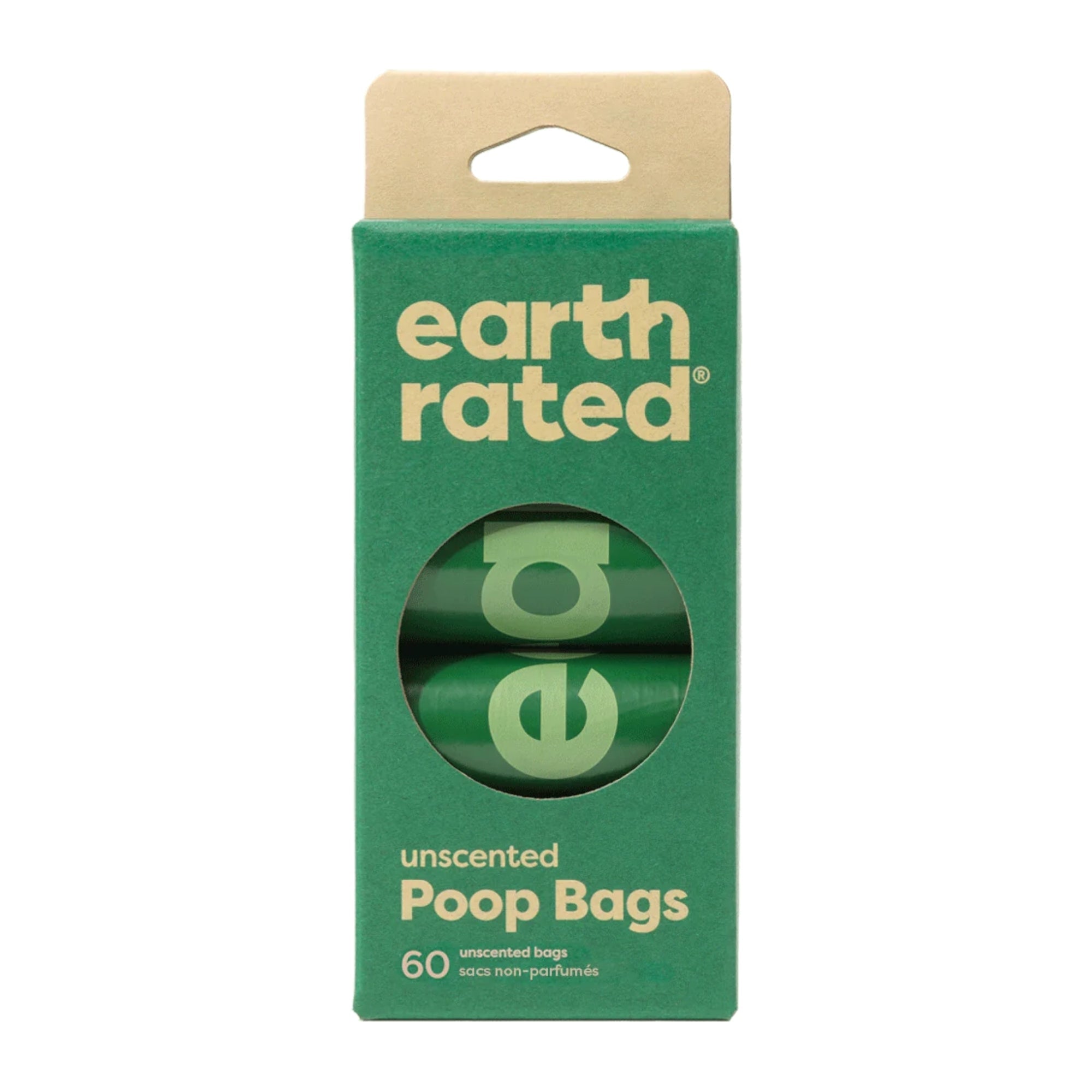 Earth Rated Dog Poop Bag Dog Unscented 4 Roll 60 Count Earth Rated Dog Cleaning and Potty Poop Bags