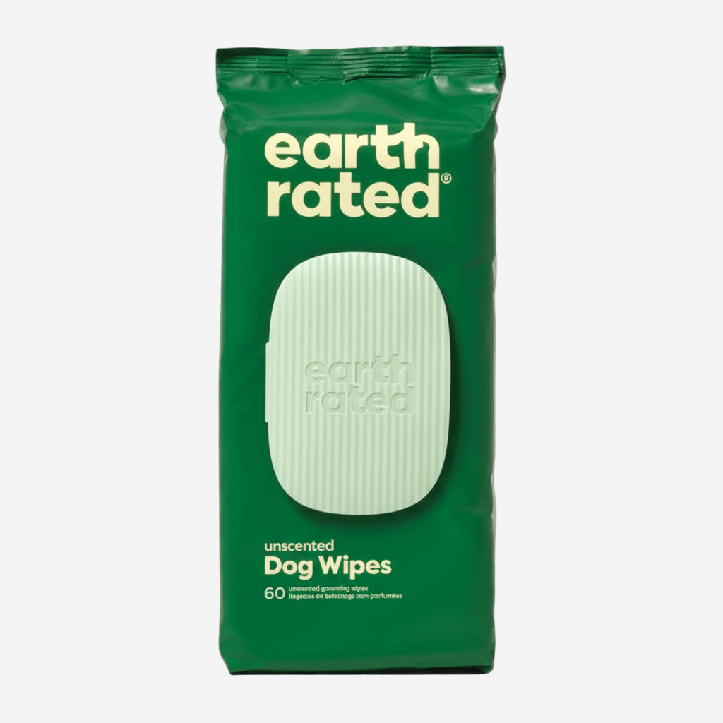 Earth Rated Dog Grooming Wipes Unscented 60 Count Earth Rated Dog Grooming Wipes
