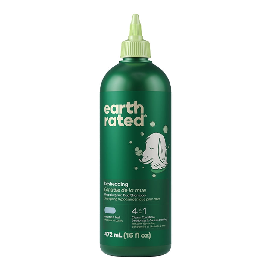 EARTH RATED DOG SHAMPOO DESHEDDING 16OZ Earth Rated Dog Grooming Waterless