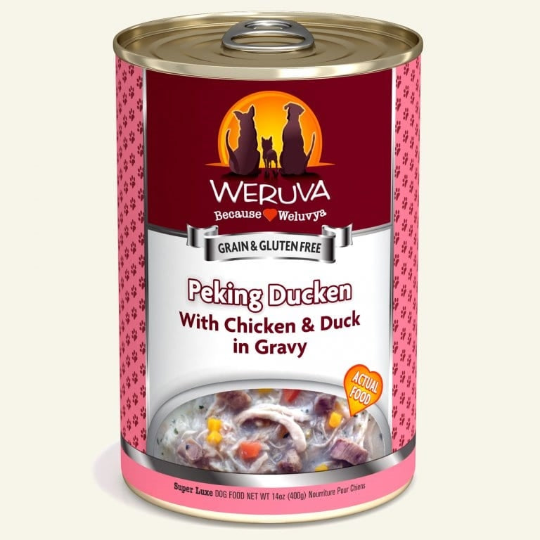 Weruva Dog Peking Ducken With Chicken And Duck In Gravy 14oz. (Case of 12) Weruva Dog Food Wet