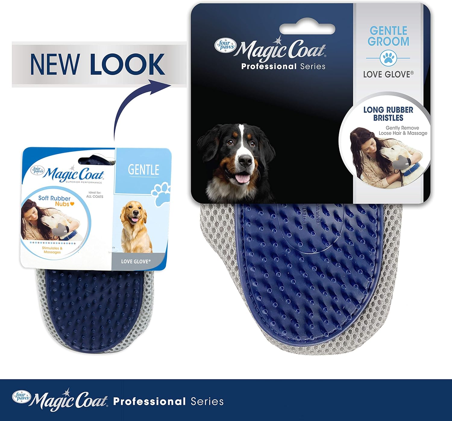 Four Paws Magic Coat Professional Series Love Glove Dog Grooming Mitt Grooming Mit 1ea/One Size Four Paws Dog Grooming Tools