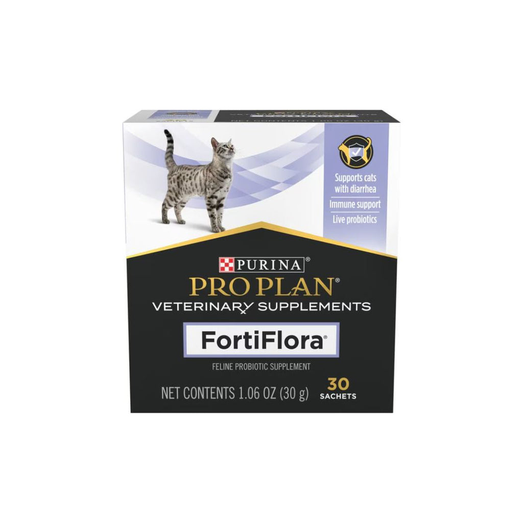 Purina Pro Plan Veterinary Diets FortiFlora Powder Probiotic Digestive Supplement for Cats, 30 count Purina Veterinary Cat Supplements Digest