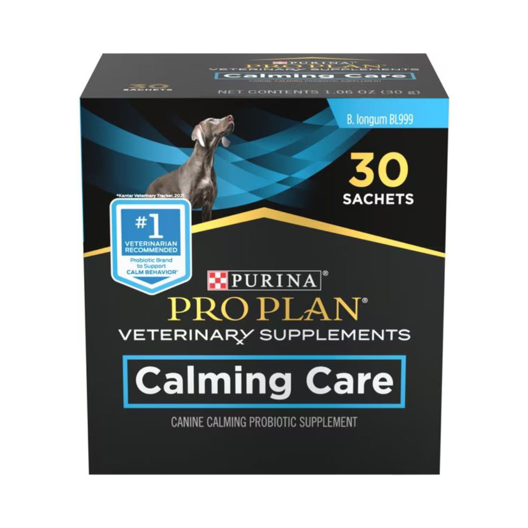 Purina Pro Plan Veterinary Diets Calming Care Liver Flavored Powder Calming Supplement for Dogs, 30 count Purina Veterinary Dog Supplements Calming