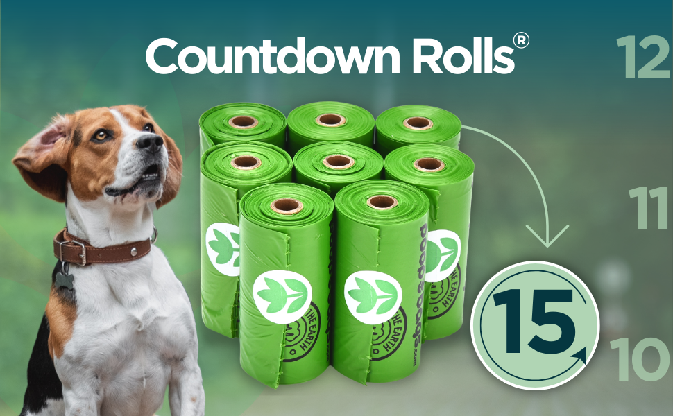 The Original PoopBags Dog Poop Bags, 120 Count, Unscented, Plant Based, Leakproof, Durable, Easy to Use The Original Poop Bags Dog Cleaning and Potty Poop Bags